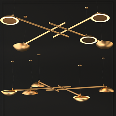 Elegant Gaia Lighting: Exquisite, 240cm x 240cm 3D model image 1 