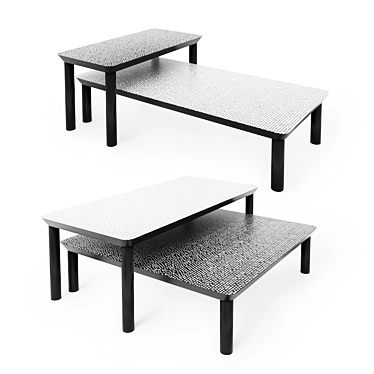 Modern Spotty Coffee Table by Zanotta 3D model image 1 