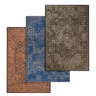 High-Quality Carpet Set 3D model image 1 