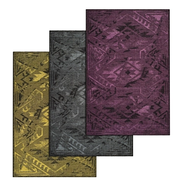 Premium Carpet Set: 3 High-Quality Textures 3D model image 1 
