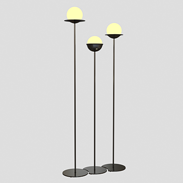 Italian Netta Piantana Floor Lamp 3D model image 1 