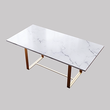 Soul Dining Table: Timeless Elegance 3D model image 1 