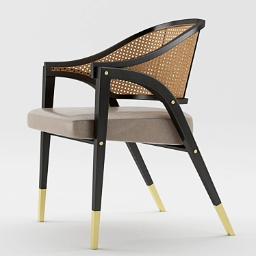 Mid-Century A-Frame Chair by Wormley 3D model image 1 