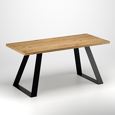 2015 Table - Millimeter Units, 3Ds Max, OBJ, FBX 3D model image 1 