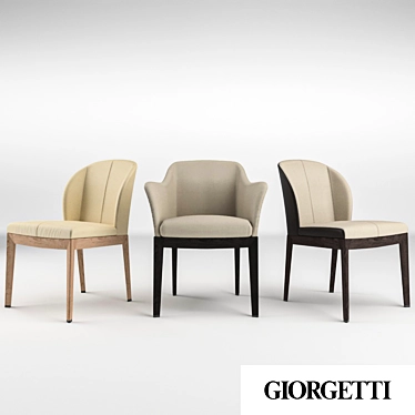 Giorgetti Normal Chairs 3D model image 1 