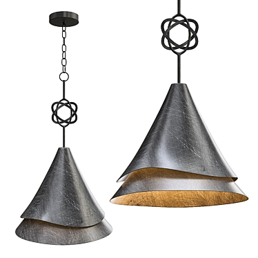 Elegant Hanausububi Pendant Light 3D model image 1 