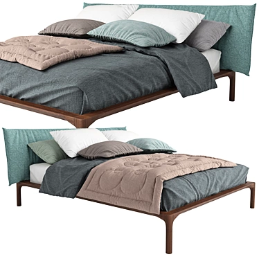 Park Bed: Modern Design for Perfect Rest 3D model image 1 