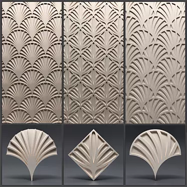 Seamless Gypsum 3D Panels: Versatile and Stylish 3D model image 1 