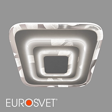 Title: Floris LED Ceiling Light - Eurosvet 90222/1 3D model image 1 