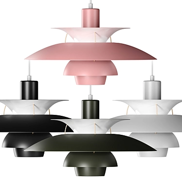 Louis Poulsen PH 5 Pendant Light: Timelessly Stylish Illumination 3D model image 1 