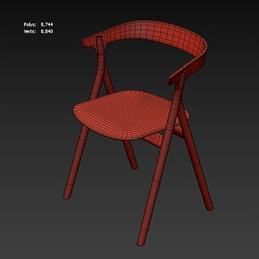  Scandinavian Inspired Yksi Chair 3D model image 1 