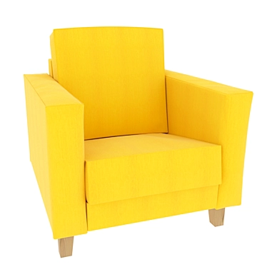 Askesta Yellow Shiftbu Chair 3D model image 1 