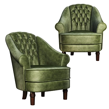 Plush Maddalena Armchair 3D model image 1 