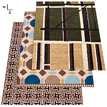 Modern Mosaic Carpet Collection 3D model image 1 