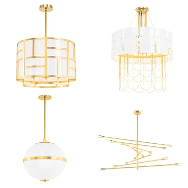 Modern Chandeliers Collection 3D model image 1 