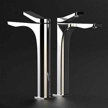 GESSI RILIEVO Chrome Vanity Faucet 3D model image 1 