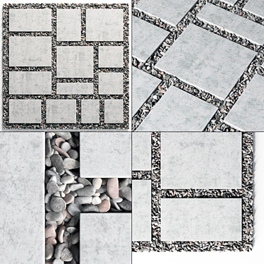 Polygon Pebble Tile - Low N8 3D model image 1 