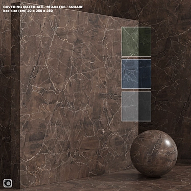 Seamless Stone & Marble Set 145 3D model image 1 