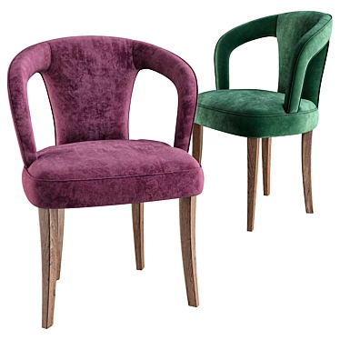 Elegant Daisy Chair: A Munna Masterpiece 3D model image 1 