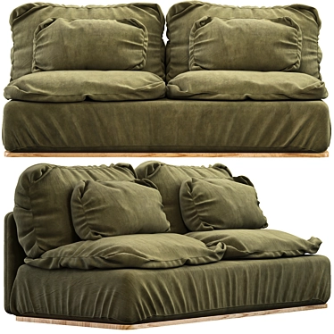 Verde Elegante Sofa 3D model image 1 