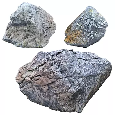  Coastal Gems: 3D Beach Rocks 3D model image 1 