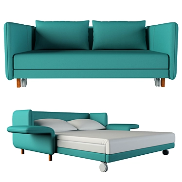 Transforming Elegance: Giulio Manzoni Sofa Bed 3D model image 1 