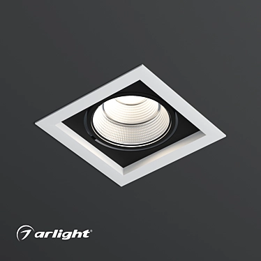 Adjustable 25W Recessed Spotlight 3D model image 1 