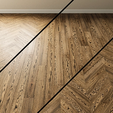 French Tapestry Gray Oak Parquet 3D model image 1 