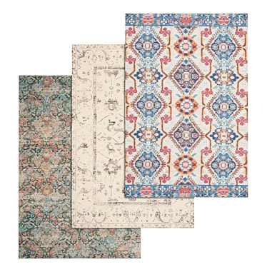 Luxury Carpet Set: High-Quality Textures, Multiple Variants 3D model image 1 