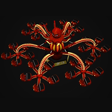 Ocean Fun Octopus Carousel 3D model image 1 