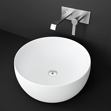 ANTONIO LUPI CATINO Round Overmount Sink 3D model image 1 