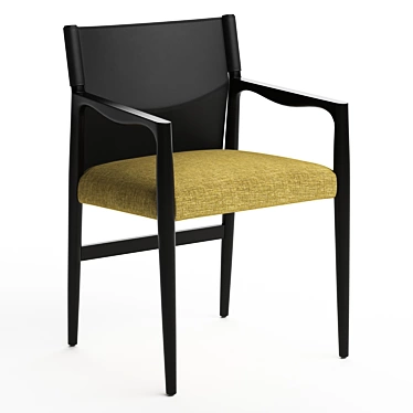 Elegant Sveva Chair: Porada Mastery 3D model image 1 
