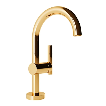 Sleek Spritz Single-Hole Faucet 3D model image 1 