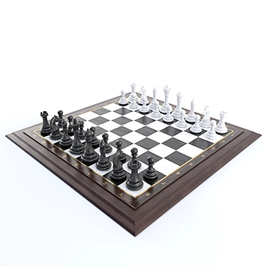 Strategic Battle: Classic Chess 3D model image 1 