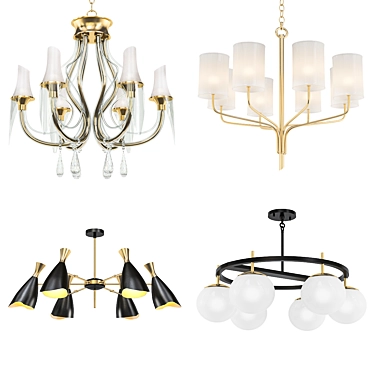 Modern Chandeliers Collection 3D model image 1 