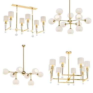 Modern Chandelier Collection 3D model image 1 