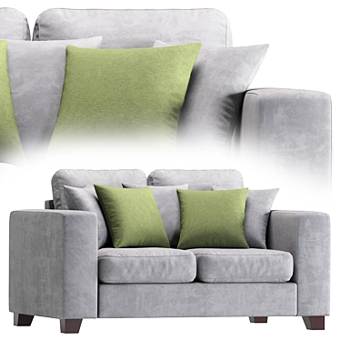 Modern Gray Sofa MT 3D model image 1 