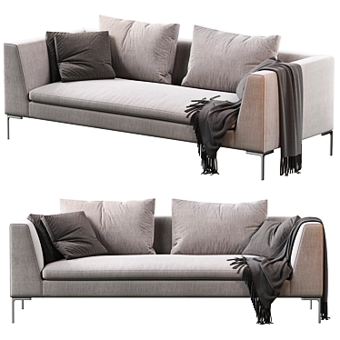 Contemporary Charles Sofa 3D model image 1 