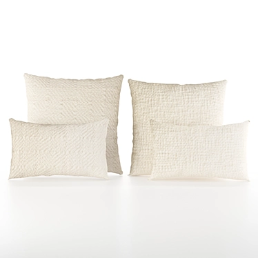 Cozy Merino Wool Pillow Collection 3D model image 1 