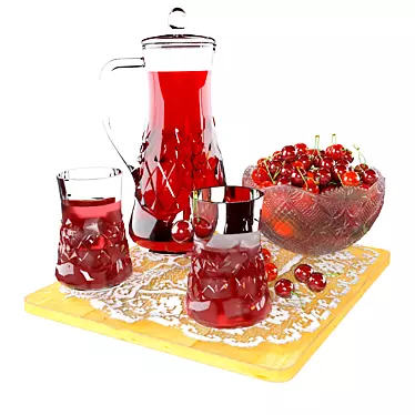 Retro Cherry Delight 3D model image 1 