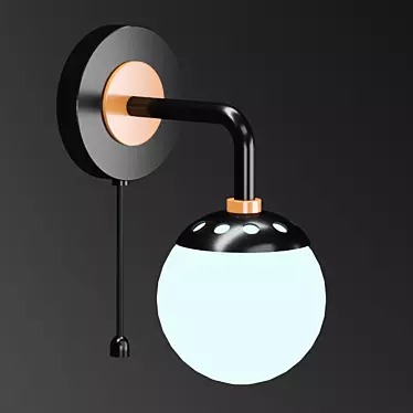 Elegant Wall Lamp 3D model image 1 