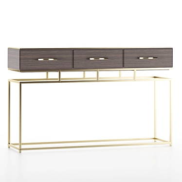 Modern Console Table - Sleek and Stylish 3D model image 1 