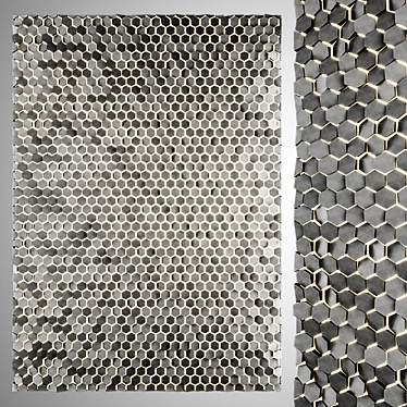 Hexagon Wall Panel 3D model image 1 