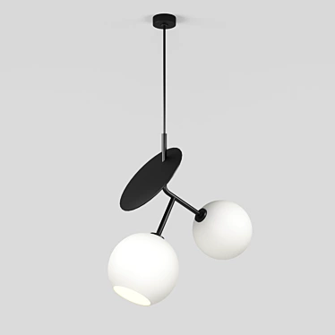 Cherry 44.1026: Elegant Art-Deco Pendant Light 3D model image 1 