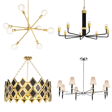 Modern Chandelier Collection 3D model image 1 