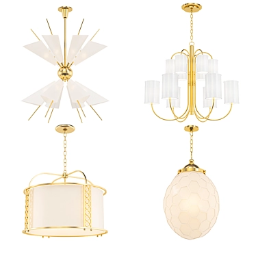 Modern Chandelier Collection 3D model image 1 