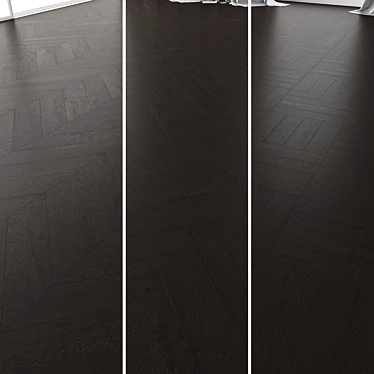 Premium Oak Parquet Set 4 - Black WWL 3D model image 1 