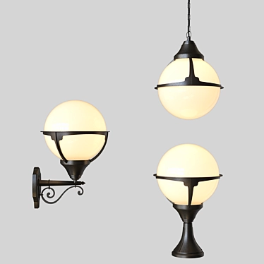 Elegant Monaco Lighting Collection 3D model image 1 