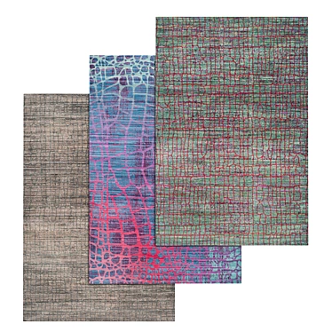 Premium Carpets Set: 3 High-Quality Textures 3D model image 1 