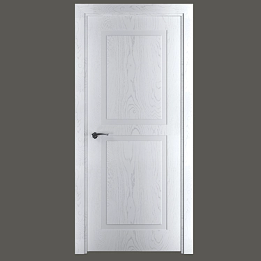 Nika 16.2 White Ash Interroom Door - Classic Collection 3D model image 1 